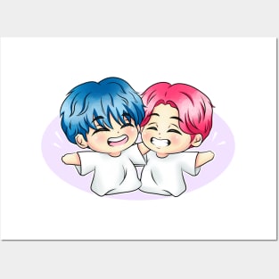 BTS Vmin Chibis Posters and Art